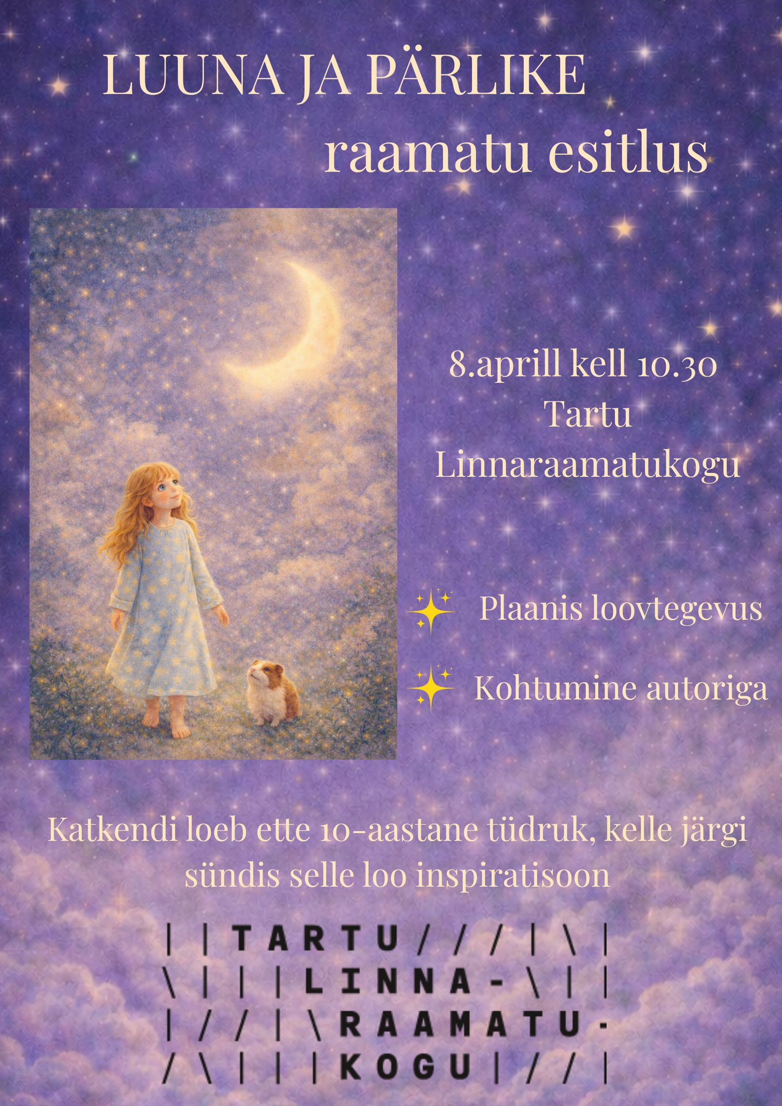 Raamat Luuna ja Pärlike- teekond unistuseni